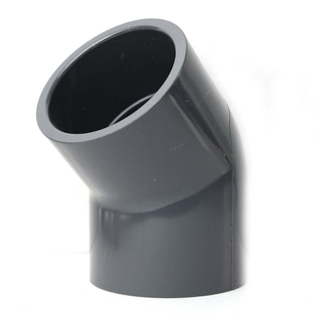 Thrifco Plumbing 2 Inch Slip x Slip PVC 45 Elbow SCH 80 8214032